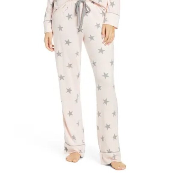 SPLENDID | Light Pink & Star Pajama Set (Size XS) - Picture 2 of 4